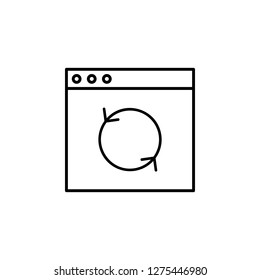 arrow, reload icon. Simple outline vector of Web Design Development  set icons for UI and UX, website or mobile application