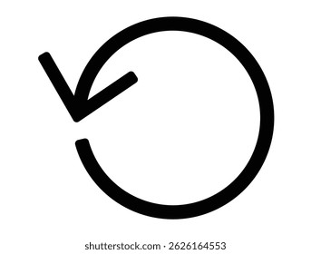 Arrow reload sign. Refresh circle arrow icon isolated. Circle arrow icon. Symbol of reload, refresh, loading, recycle and repeat. Refresh icon vector illustration.