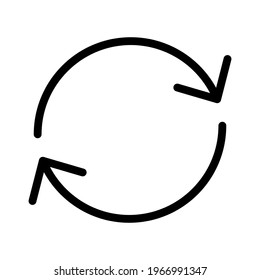arrow reload sync icon vector