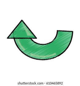 arrow reload system sketch vector illustration eps 10