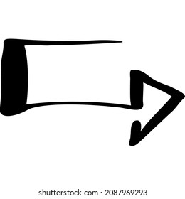 Arrow reversal sketch vector illustration hand draw