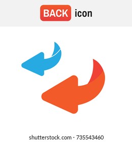 arrow reverse back. Flip over or turn