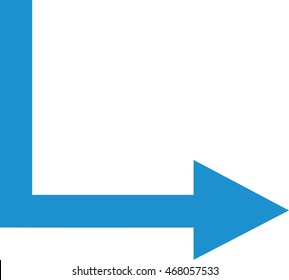 Arrow right corner
