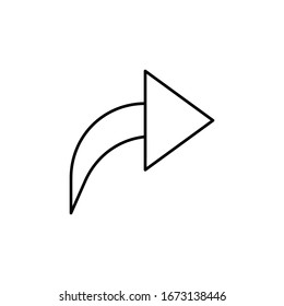 arrow, right, directional vector illustration