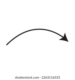 Arrow Right Filled Outlined Handwritten Icon Vector Illustration Design PNG