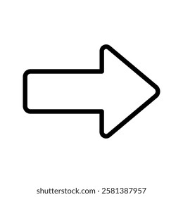 arrow right icon color editable 