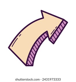 Arrow right icon. Colorful arrow for your web site design