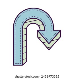 Arrow right icon. Colorful arrow for your web site design