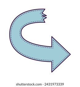 Arrow right icon. Colorful arrow for your web site design