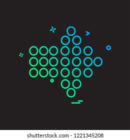 Arrow right icon design vector
