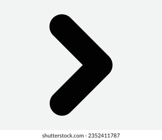Arrow Right Icon East Side Next Forward Swipe Gesture Pointer Point Navigation Path Direction Black Shape Vector Clipart Illustration Sign Symbol