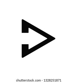 Arrow, right, icon. Element of arrow for mobile concept and web apps illustration. Thin flat icon for website design and development, app development. Premium icon on white background