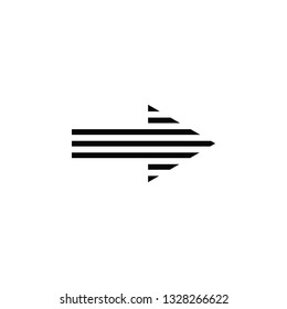 Arrow, right, icon. Element of arrow for mobile concept and web apps illustration. Thin flat icon for website design and development, app development. Premium icon on white background