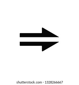 Arrow, right, icon. Element of arrow for mobile concept and web apps illustration. Thin flat icon for website design and development, app development. Premium icon on white background