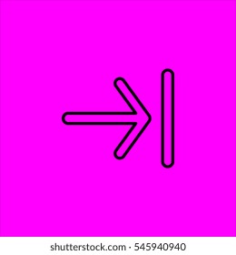 arrow right icon flat disign