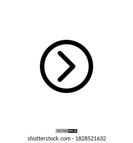 arrow right icon line, design inspiration vector template for interface