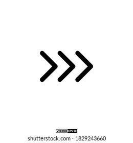 línea de icono de flecha derecha, plantilla vectorial de inspiración de diseño para interfaz