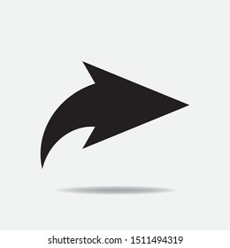 Arrow right icon. Next symbol.  vector illustration