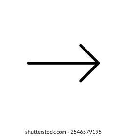 Ícone de seta para a direita Vetor de contorno para interface do usuário da Web