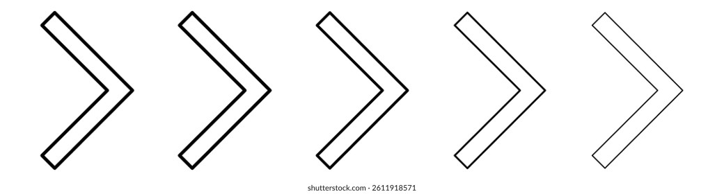 Arrow right icon Vector logo sign