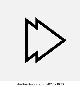 Arrow Right Icon - Vector, Sign and Symbol for Design, Presentation, Website or Apps Elements.