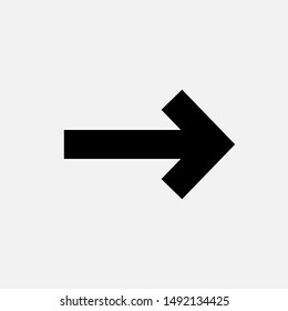 Arrow Right Icon - Vector, Sign and Symbol for Design, Presentation, Website or Apps Elements.