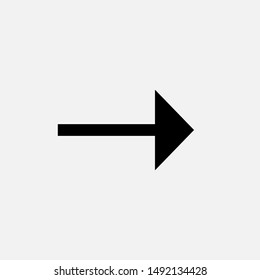 Arrow Right Icon - Vector, Sign and Symbol for Design, Presentation, Website or Apps Elements.