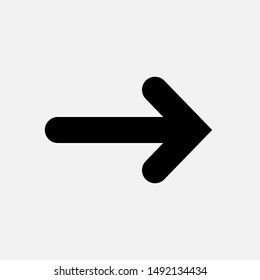 Arrow Right Icon - Vector, Sign and Symbol for Design, Presentation, Website or Apps Elements.