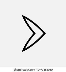 Arrow Right Icon - Vector, Sign and Symbol for Design, Presentation, Website or Apps Elements.