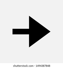 Arrow Right Icon - Vector, Sign and Symbol for Design, Presentation, Website or Apps Elements.