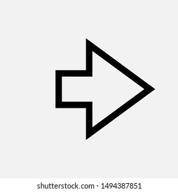 Arrow Right Icon - Vector, Sign and Symbol for Design, Presentation, Website or Apps Elements.