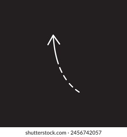Arrow right icons set. Collection curved arrows design eps 10