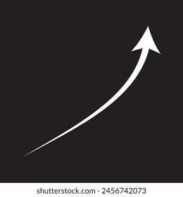 Arrow right icons set. Collection curved arrows design eps 10