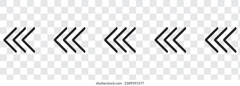 Arrow right icons set. Color arrow symbols. Collection curved arrows. Modern flat simple arrows isolated. Vector graphic elements.