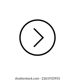 Arrow Right Isolated Line Icon. Editable stroke. Vector image that can be used in apps, adverts, shops, stores, banners