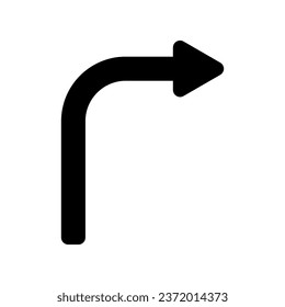 
Arrow, right, left, turn direction icon. Vector illustration isolated on white background.
