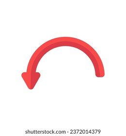 
Arrow, right, left, turn direction icon. Vector illustration isolated on white background.
