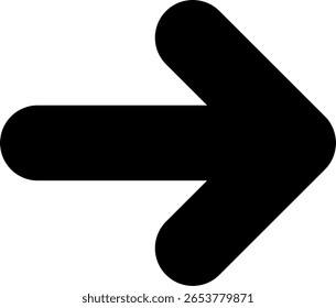 Flecha derecha moderno diseño de icono negro