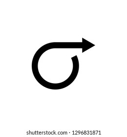 arrow, right, navigation, circle icon. Element of direction icon. Signs and symbols collection icon for websites, web design, mobile app