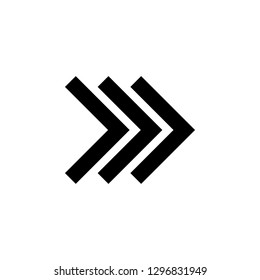 arrow, right, navigation, triple icon. Element of direction icon. Signs and symbols collection icon for websites, web design, mobile app