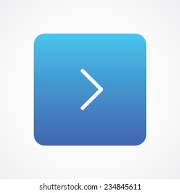 Arrow Right Next control icon button. Vector illustration for web, site, mobile application. Simple flat metro design style