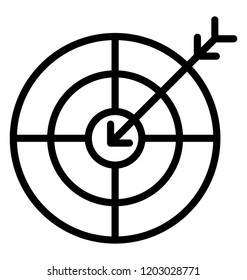 Arrow right on target