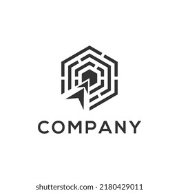 arrow right on target logo design design vector illustration isolated background