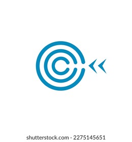 arrow right on target logo design
