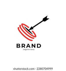 arrow right on target logo design