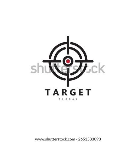 Arrow right on target logo, Target logo design vector icon illustration.