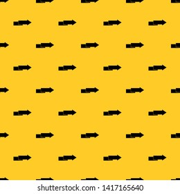 Arrow to right pattern seamless vector repeat geometric yellow for any design