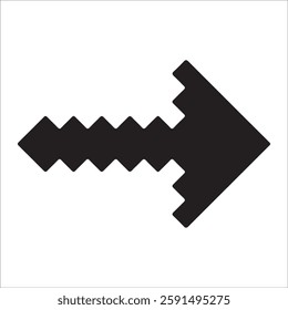 arrow right pixel art 8 bit for graphic design