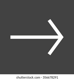 Arrow, right, pointer icon vector image. Can also be used for arrows. Suitable for mobile apps, web apps and print media.