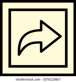 arrow right sign icon